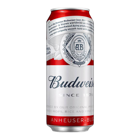 budweiser/百威啤酒经典醇正500ml*18罐装麦芽精酿熟