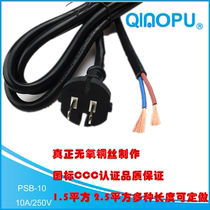 Pure copper high power National Standard power cord 2 Core 2 5 square 1 8 meters 3 meters two power cable with plug