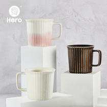 Hero Silence Series Mark Cup Ceramic Retro Coffee Cup Hanging Ear Coffee Cup Hand Sprint Coffee Cup