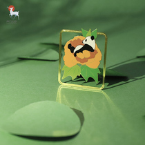 Oriental Mikey panda comes to fine metal bookmarking Chinese ancient wind designer original