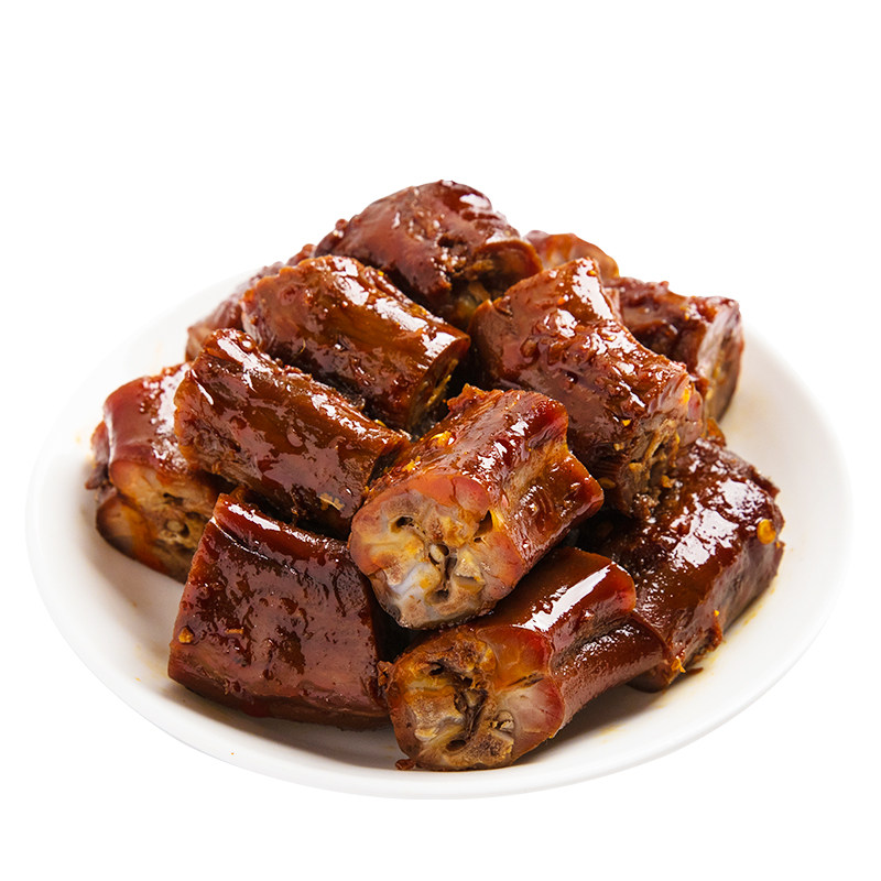 找鸭找香辣鸭脖子鸭货网红零食小吃成人款麻辣卤味甜辣锁鲜装400g