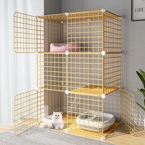 Cat cage home indoor cat Villa oversized free space three-story small cat house cat house cat nest apartment