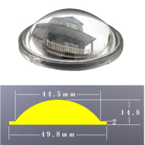 F10 Focus flashlight Acrylic Magnifying glass 50mm Fishing light Night fishing light Fishing light Convex lens DIY lens