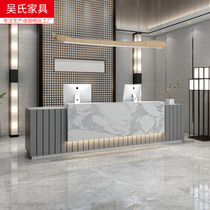 Company Sales Department Brief About Modern Front Desk Reception Desk Mei Yong House Collect Silver Counter Health Club Hotel Bar Terrace