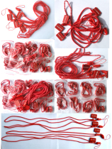 Sandi zipper mobile phone lanyard colorful lanyard black white red blue and white work permit lanyard promotion