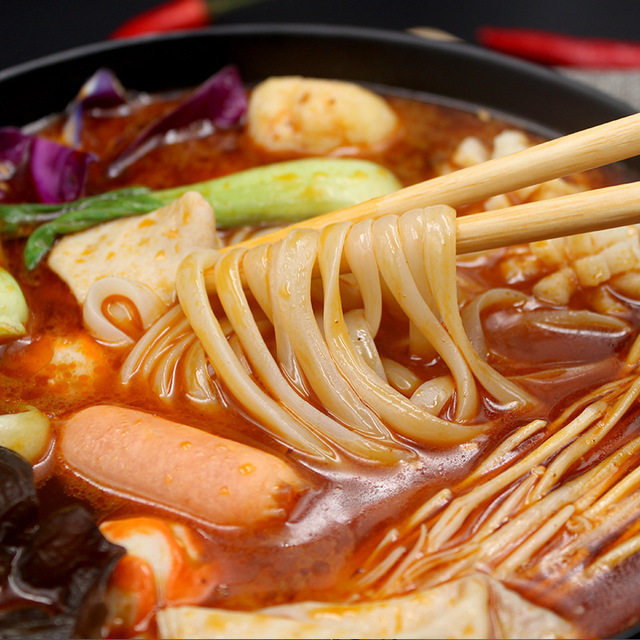 麻辣烫 东北香辣牛筋面 三包料麻辣面 粗粮面条 代发