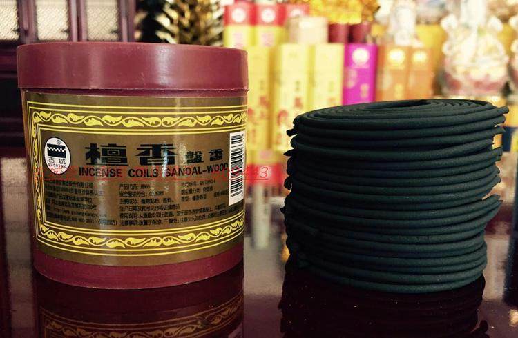 檀香盘香菩提印度奇南象藏香薰熏香室内天然卧室安神供佛净化空气