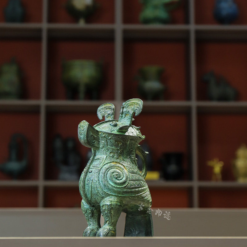 銅器 鳥尊 酒器 装飾品 現代工芸品美術品 置物 銅器 鳥尊 酒器 装飾品