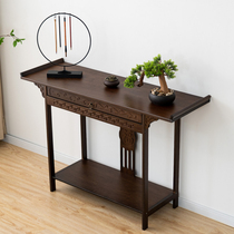 County Yi furniture for table Buddha platform Home solid wood God table for Taiwan tribute table case Chinese Buddha table incense case