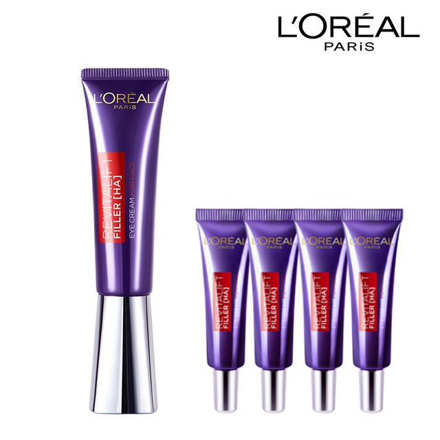 欧莱雅第二代紫熨斗眼霜玻色因补水保湿抗皱紧致淡化细纹护肤品_爱购