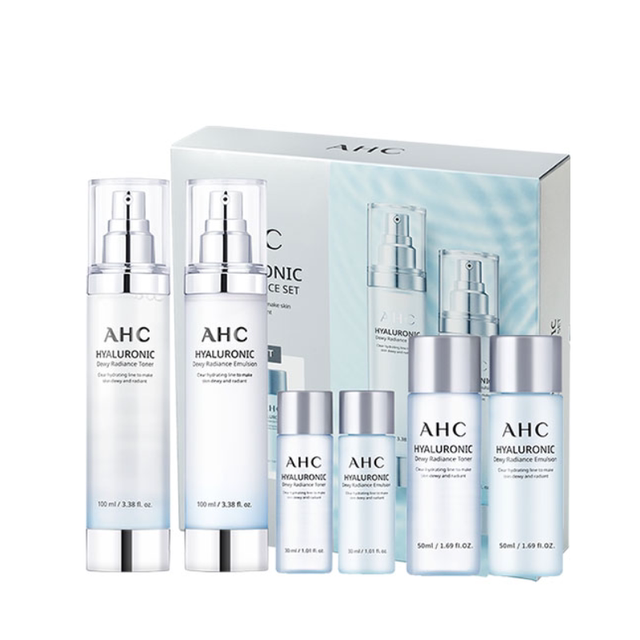 【现货速达】ahc 小神仙水乳套装透明质酸补水保湿焕亮官方旗舰店_爱