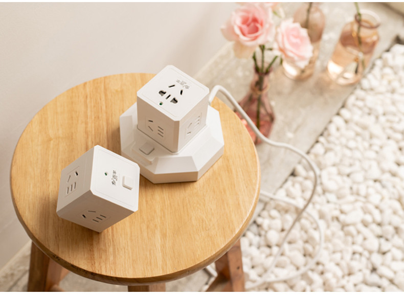 吉羊魔方插座转换器插头无线插排插板面板多孔带usb多功能插座_5折