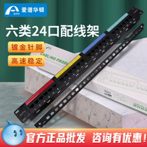 Love Spectrum Hutton AP-6-04-24X Six Class 24 non-shielded RJ45 wire frame wire mesh wire frame