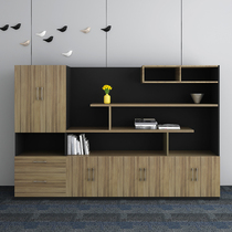 Bosdesk rear file cabinet wooden office cabinet storage data Cabinet file cabinet with lock floor cabinet Shanghai