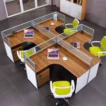 Staff desk 2 4 6 people screen position combination furniture simple modern computer card holder partition staff table and chair