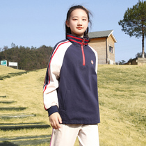 Girls coat 2022 new spring clothes Korean version high school girls college style youth loose casual junior high school students