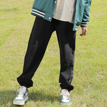 Junior High School Students Casual Pants Autumn Winter Teen Girls Loose children 13 years 15 15 16 High girls Thickened Female Pants