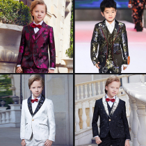 (Clearance Special 5 fold) Boys dress suit costume childrens suit handsome catwalk show show dress