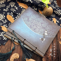 Shooting Swing Piece Ancient Wind Inner Page Blank Ben Naughty Photo Shoot to Decorate Food Gourmet Ornament Photography Props