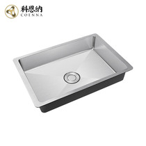 Coenna quartz stone sink single tank with 304 stainless steel basin Basin kitchen pot double sink sink