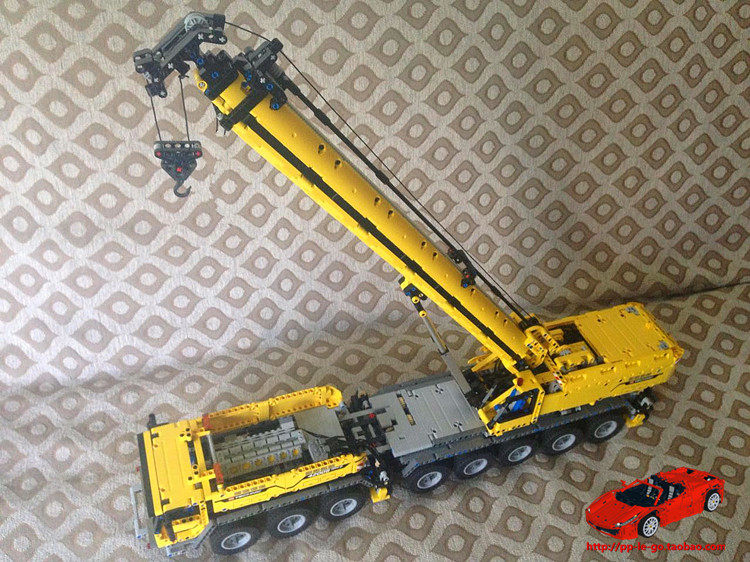 lego 42009   遥控格鲁夫升级版 8轴16轮重型大吊车 乐高moc