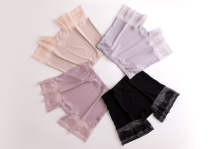 Summer new lace safety pants anti-light incognito flat angle panties fat mm plus size thin maternity leggings