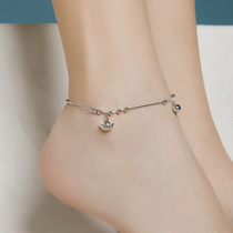 925 Sterling Silver Anklet Korean Style Simple Student Forest Bell Social Couple Birthday Gift Girlfriend Anklet