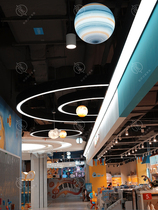 Mall Atrium Mei Chen Ceiling Air Ceiling Decoration Top Creative Design Architecture Planet Theme