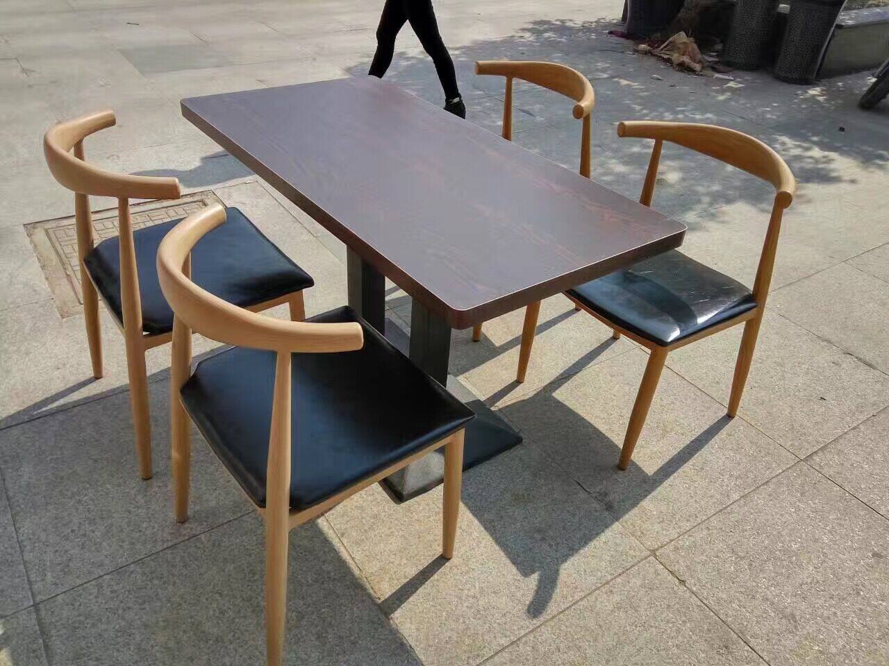 批发快餐桌椅主题咖啡厅西餐厅甜品店奶茶店牛排烧烤饭店桌椅组合