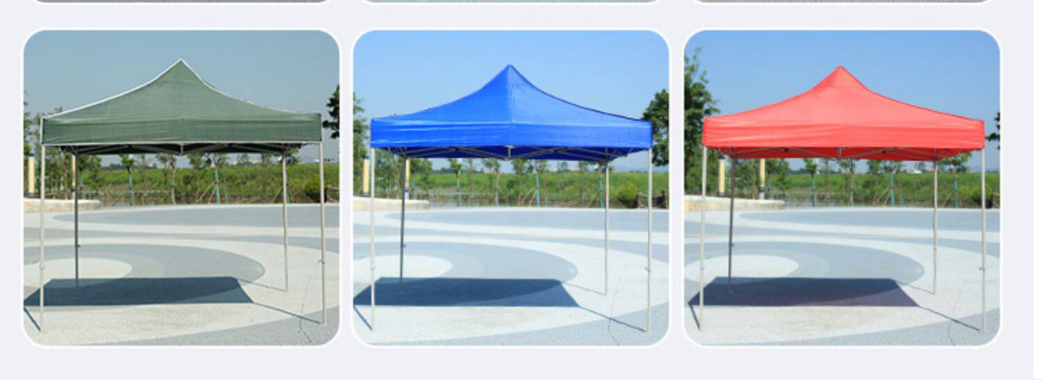 迷彩四脚伞帐篷顶布 户外四角雨棚3x3遮阳伞加厚防雨摆摊折叠蓬布