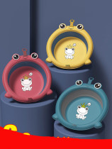 Plastic folding basin baby washbasin compressed portable can be hung thick and durable household multifunctional childrens small basin