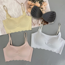 Ancient Princess Health Care Lingerie Woman No-Ring Vest-Type Bra Small Breast Gathered Up To Sleep Bra Woman