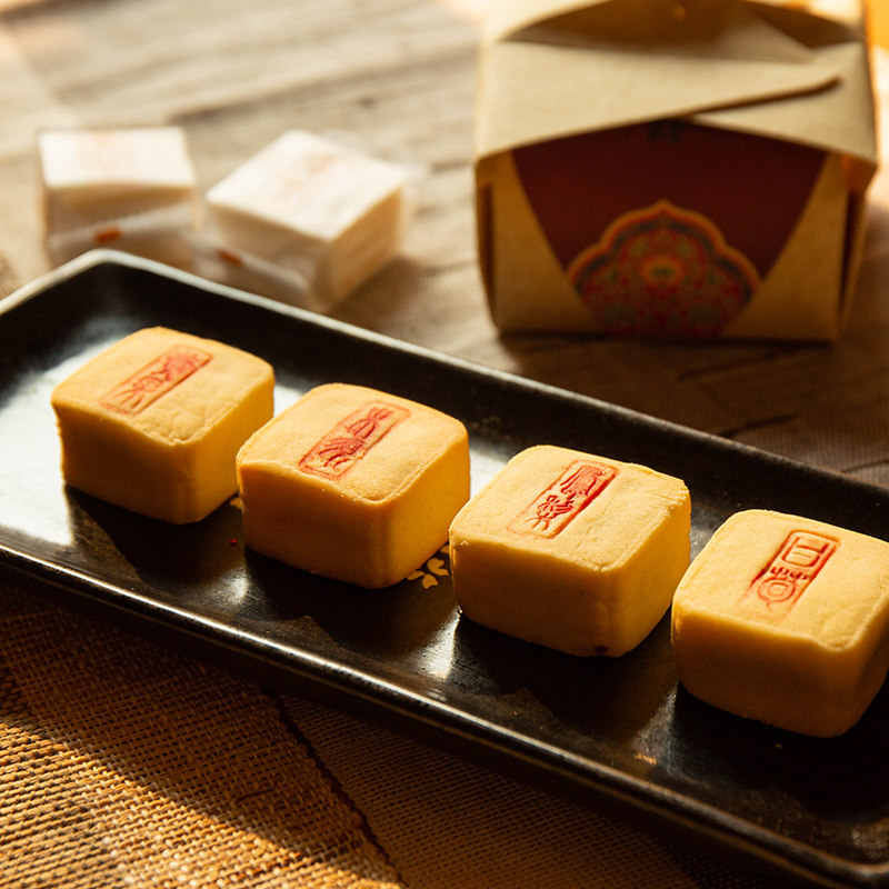 天猫天津特产手工糕点四味八饼320g