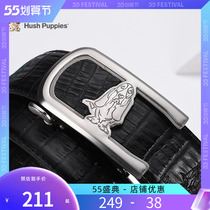 Leisure pace pants with mens genuine leather new automatic buckle genuine leather belt boy crocodile tattoo dad big card leather strap man