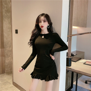 New sexy women’s hollow fit fish tail dress