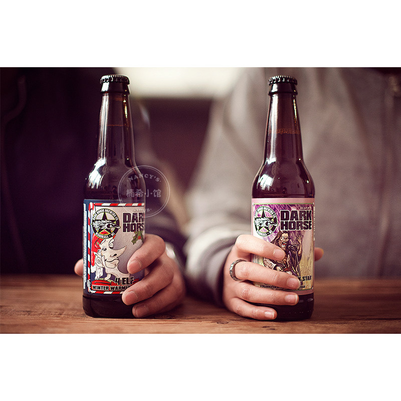 【楠希小馆】搞怪的香料 美国进口精酿 dark horse 黑骊啤酒 2瓶_7折