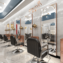 Hairdressshop Mirror Desk Net Red Beauty Hair Shop Cut Hair Mirror Hair Salon Special Single Side Hot Dye Area Hung Wall Hairdressing-shop Mirror