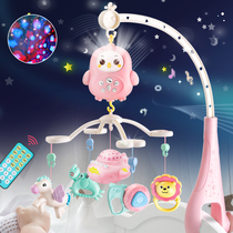 Newborn baby bed bell 0-1 years old 3-6 months 12 male and female baby toys Music rotating puzzle rattles Bedside bells