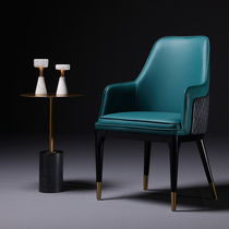 Post-modern light luxury chair high-end club hotel sales model room to discuss reception chair Nordic Bentley dining chair