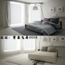 Three-dimensional Indoor Modern Brief Bedroom Growth Home Textiles Transform High Definition Video Material