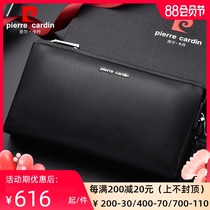 Pilkadan leather mens bag Business casual soft leather mens handbag Clutch bag Clutch bag mens large capacity handbag