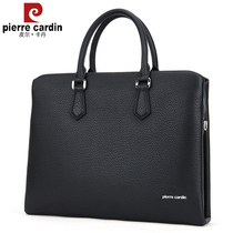 Pilkardhan mens handbag minimalist business genuine leather briefcase fashion single shoulder bag casual 100 hitch