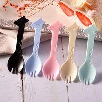 Cake tableware disposable spoon fork spoon Fork dessert spoon ice cream spoon plastic frosted padded mousse fork