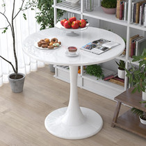 Simple ins small round table coffee milk tea shop table and chair combination balcony leisure Net red negotiation small family table