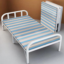 Folding sheets Peoples bed Office lunch break siesta double rental room simple and portable 1 2 meters household wooden bed