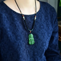Natural Russia Old stock and Tian Yubei jade Guanyin pendant pendant pendant 2022 new belt certificate jade pendant woman