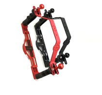 Diving camera case double grip handheld bracket Olympus Sony sea frog waterproof shell bracket handle