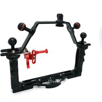 TG5 TG6 Submersible Camera Case Universal Shutter Trigger Holder Black Card WEEFINE Double Grip Handle Handle Holder