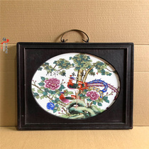 Jingdezhen ceramic painting porcelain plate painting masterpiece hand-painted living room porch classical decoration painting mural Phoenix boutique