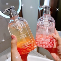 Kuchens white peach pearl shampoo with water control oil fluffy body lotion covered with the same fragrance and feminine persistent perfumed soft
